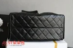 高仿香奈兒/Chanel Deauville 抽繩托特包 黑色：圖片 4