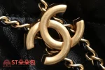 高仿香奈兒/Chanel Deauville 抽繩托特包 黑色：圖片 6
