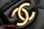 高仿香奈兒/Chanel Deauville 抽繩托特包 黑色：圖片 7