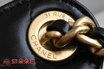 高仿香奈兒/Chanel Deauville 抽繩托特包 黑色：圖片 8
