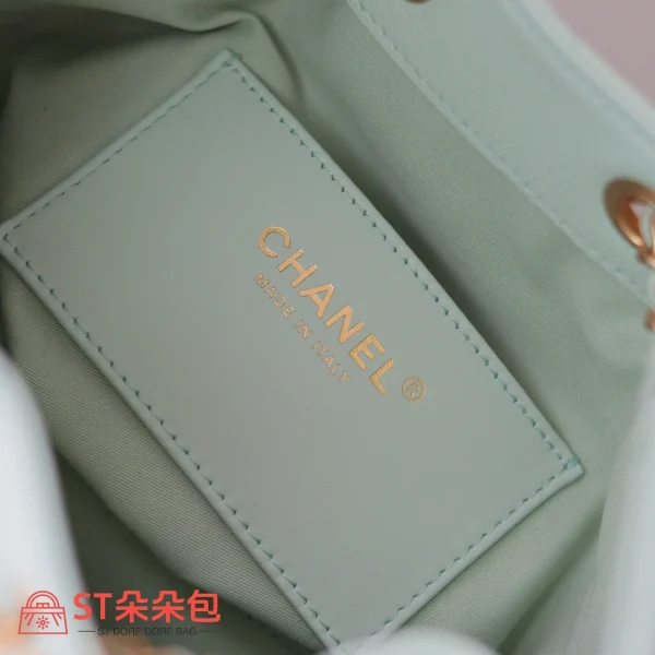 高仿香奈兒/CHANEL 25C Hobo 肩背包｜魚子醬小牛皮淺綠：圖片 9
