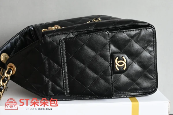 高仿香奈兒/Chanel Bucket Bag 水桶包 黑色：圖片 4