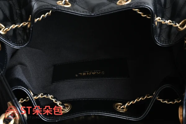 高仿香奈兒/Chanel Bucket Bag 水桶包 黑色：圖片 10