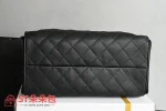 高仿香奈兒/Chanel 25C 黑色菱形格紋抽繩雙肩包：圖片 5
