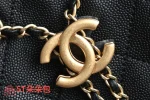 高仿香奈兒/Chanel 25C 黑色菱形格紋抽繩雙肩包：圖片 6