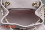 高仿香奈兒/Chanel Classic Backpack 菱格紋雙肩包 粉色：圖片 10