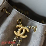 高仿香奈兒/Chanel 25C Hobo 肩背包｜限量反絨小牛皮霧灰：圖片 3