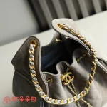 高仿香奈兒/Chanel 25C Hobo 肩背包｜限量反絨小牛皮霧灰：圖片 5