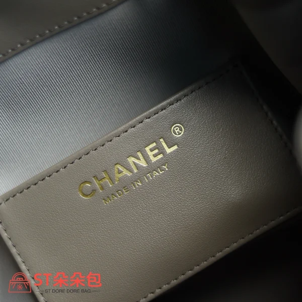 高仿香奈兒/Chanel 25C Hobo 肩背包｜限量反絨小牛皮霧灰：圖片 9