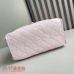 高仿香奈兒/CHANEL 25C Hobo 肩背包｜魚子醬小牛皮粉紅色：圖片 6
