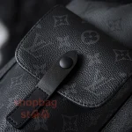 高仿包包LV Christopher MM 男士黑色印花 後背包-M45419：圖片 17