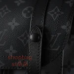 高仿包包LV Christopher PM 男士黑色印花 後背包-M46331：圖片 11