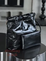 高仿香奈兒 22bag 小號 黑色 金扣 垃圾袋：圖片 8