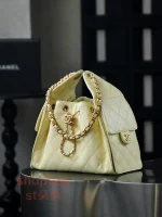 高仿香奈兒 25BAG 嬉皮Hobo小號 小雞黃 單肩包：圖片 8
