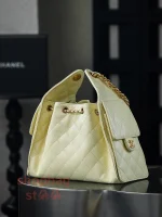 高仿香奈兒 25BAG 嬉皮Hobo小號 小雞黃 單肩包：圖片 3