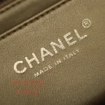 高仿香奈兒/Chanel 方胖子大mini 金球鏈條翻蓋包 黑色：圖片 18