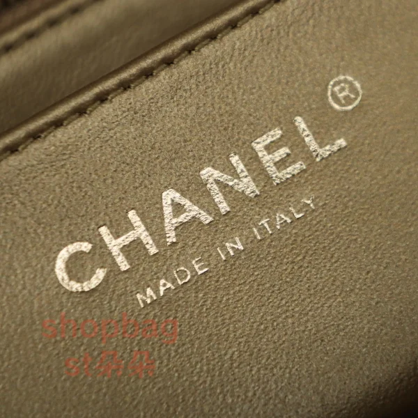 高仿香奈兒/Chanel 方胖子大mini 金球鏈條翻蓋包 黑色：圖片 18
