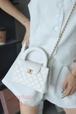 高仿香奈兒/Chanel Kelly25C 白色 手提肩背包：圖片 21