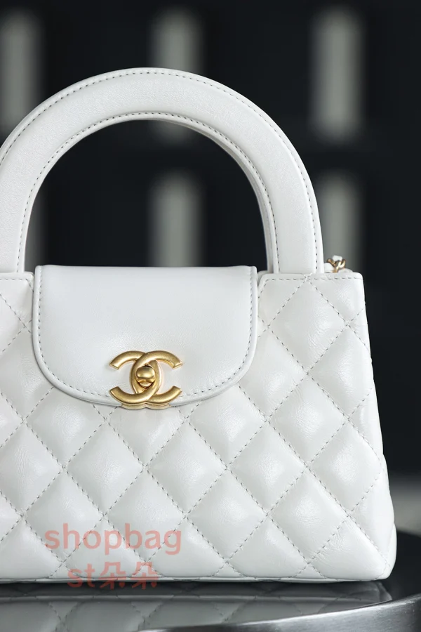 高仿香奈兒/Chanel Kelly25C 白色 手提肩背包：圖片 10