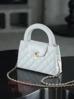 高仿香奈兒/Chanel Kelly25C 白色 手提肩背包：圖片 7