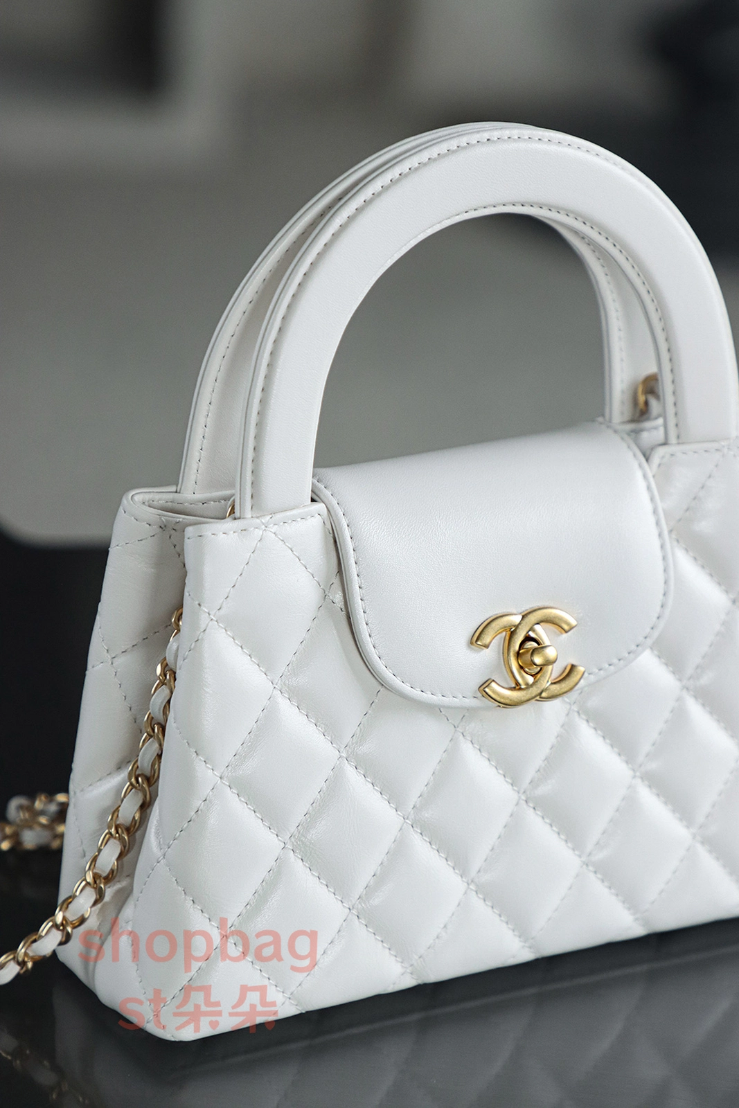 高仿香奈兒/Chanel Kelly25C 白色 手提肩背包 5 高仿香奈兒/Chanel Kelly25C 白色 手提肩背包
