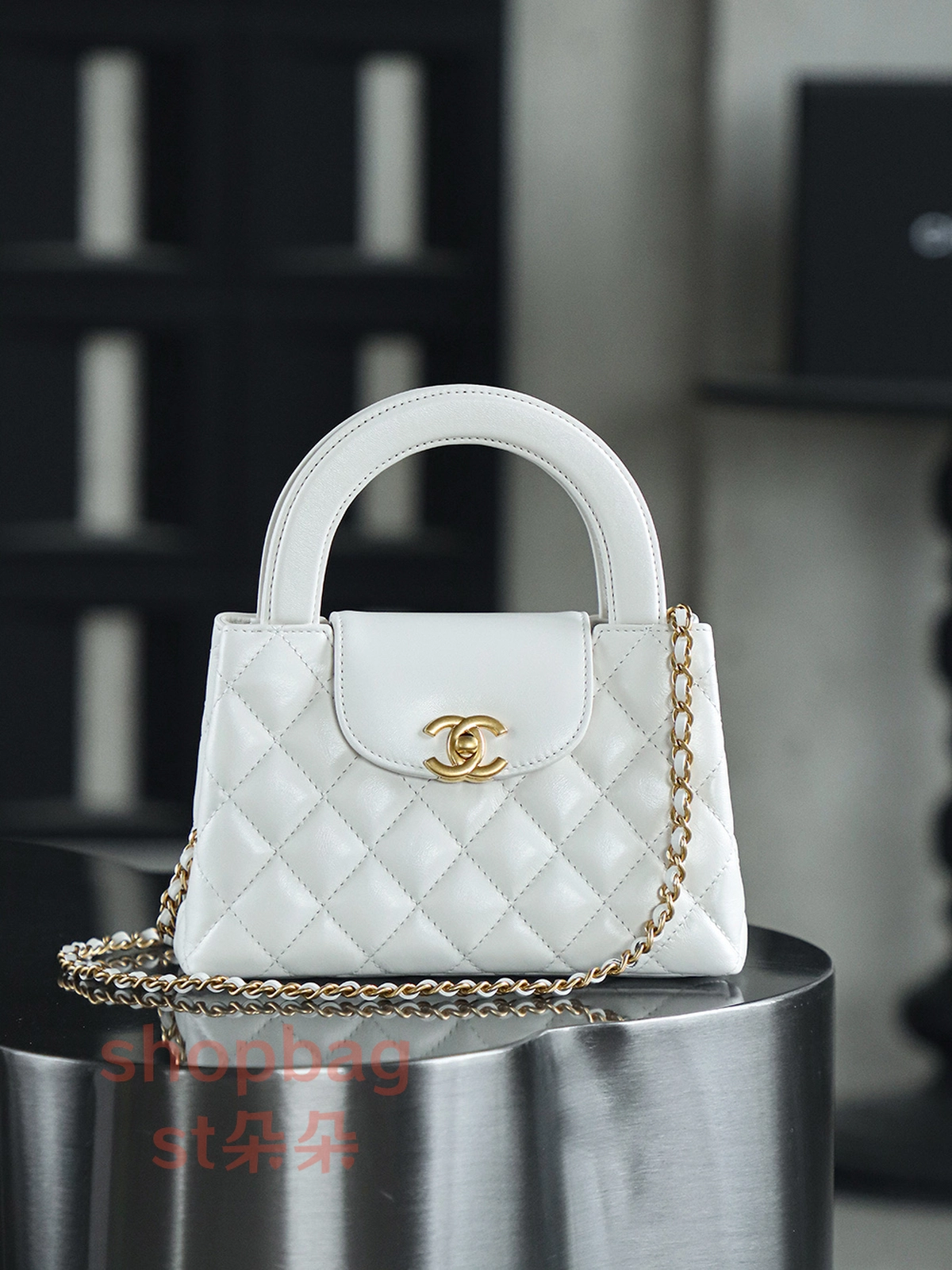 高仿香奈兒/Chanel Kelly25C 白色 手提肩背包 1 高仿香奈兒/Chanel Kelly25C 白色 手提肩背包