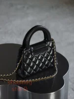 高仿香奈兒 Kelly25C 小號 菱格紋小牛皮 包包：圖片 9