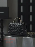 高仿香奈兒 Chanel 25B 穿皮手柄CF MINI大號 鏈條包：圖片 10