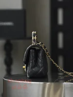 高仿香奈兒 Chanel 25B 穿皮手柄CF MINI 小號 鏈條包：圖片 3