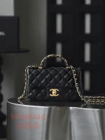 高仿香奈兒 Chanel 25B 穿皮手柄CF MINI 小號 鏈條包：圖片 2