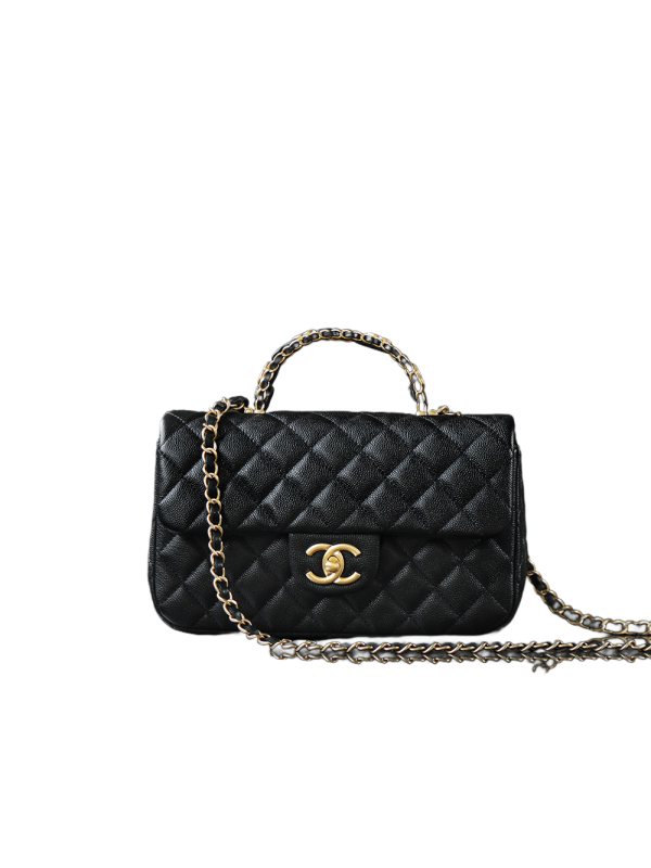 高仿香奈兒 Chanel 25B 穿皮手柄CF MINI大號 鏈條包