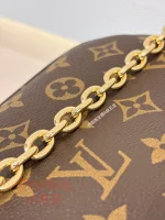 高仿 a貨包包 頂級高仿 路易威登與 Grace Coddingon 同行系列 WALLET ON CHAIN IVY 單肩包 M15148 實拍照片全鋼五金鏈條