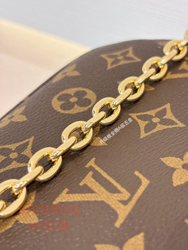 高仿 a貨包包 頂級高仿 路易威登與 Grace Coddingon 同行系列 WALLET ON CHAIN IVY 單肩包 M15148 實拍照片全鋼五金鏈條
