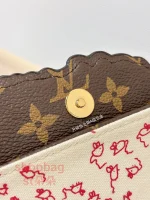 高仿 a貨包包 頂級高仿 路易威登與 Grace Coddingon 同行系列 WALLET ON CHAIN IVY 單肩包 M15148 實拍照片全鋼五金扣子