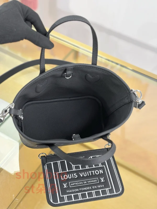 高仿 LV NEVERFULL INSIDE OUT BB 老花雙面 斜挎 手提包 M15210：圖片 6