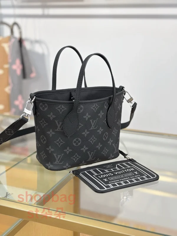 高仿 LV NEVERFULL INSIDE OUT BB 老花雙面 斜挎 手提包 M15210：圖片 4