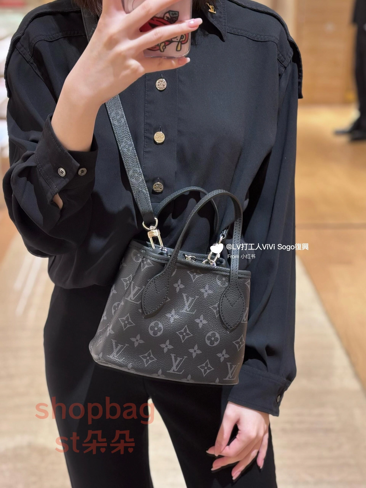 高仿 高仿精品 高仿LV NEVERFULL INSIDE OUT BB 老花雙面 斜挎 手提包 M15210 實拍照片