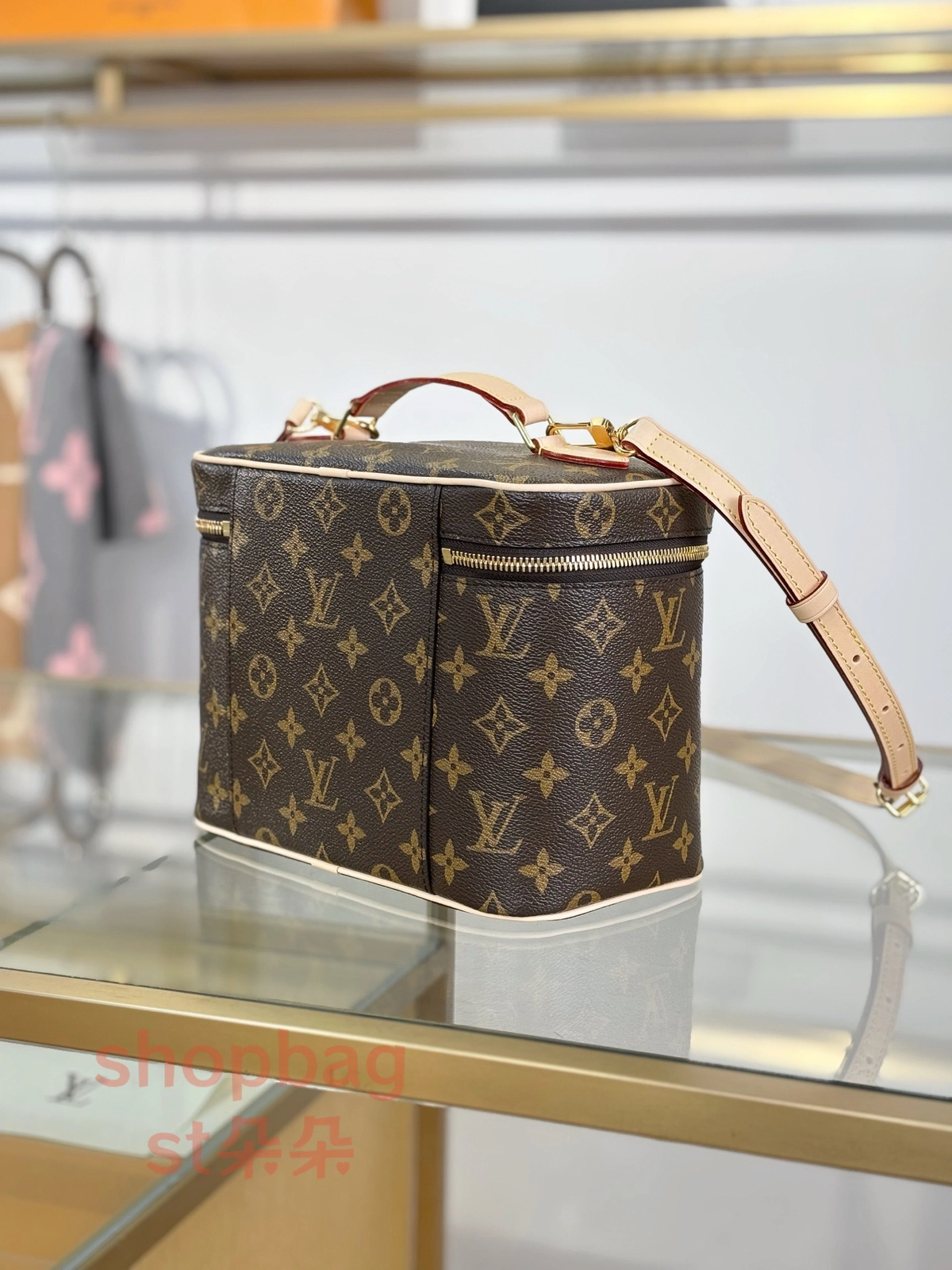 高仿包包 LV NICE BB 老花 化妆包 M42265 3 超a貨 原單包包 LV銘牌 LV NICE BB 老花 化妆包 M42265