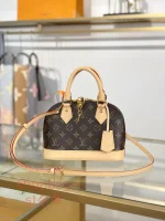 高仿 高仿包 LV包推薦 LV ALMA BB 斜挎手提 單肩 貝殼包 M46990 實拍照片正面