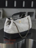 高仿香奈兒 25A手工坊 hobo麂皮包大號 手提包：圖片 8