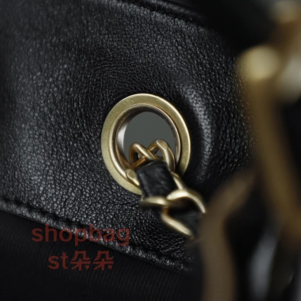 精品包 香奈兒 25A 手工坊 hobo麂皮 杏包 小號 手提包：圖片 17