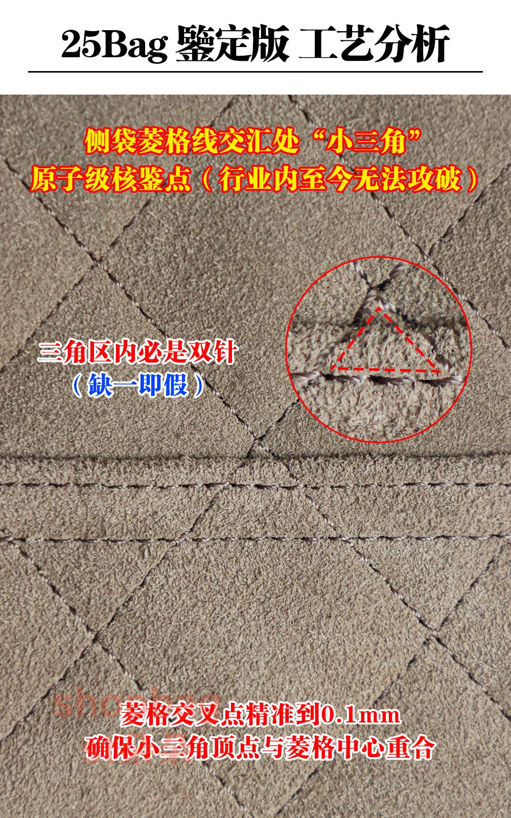 麂皮這種材質本身就麻煩，絨毛會掩蓋定位點，要在麂皮上進行“二次繡花”本質上是將傳統工藝推向極限的挑戰，對師傅的經驗要求更高，在行業中這是難度極高的技术挑戰！