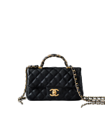 高仿香奈兒 Chanel 25B 穿皮手柄CF MINI 小號 鏈條包