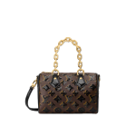 高仿複刻 LV Speedy Bandouliere 20 珠片黑花 旅行包 M26314