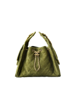 高仿包 香奈兒 25BAG 嬉皮Hobo小號 抹茶綠 翻毛皮 單肩包