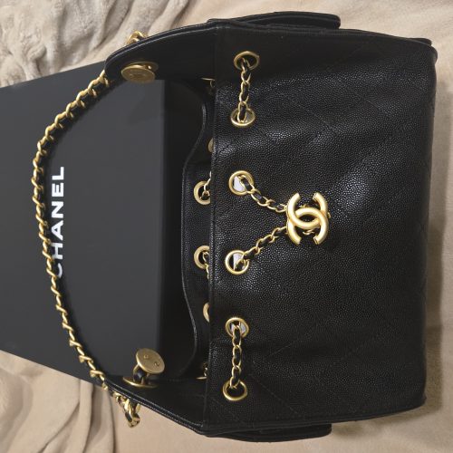 高仿包 香奈兒 25BAG 嬉皮Hobo Mini 黑色三只羊小球牛皮 單肩包 photo review
