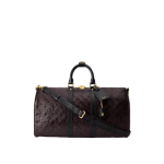 頂級高仿 LV Keepall Bandoulière 45 牛皮 咖啡色 旅行包 M26460