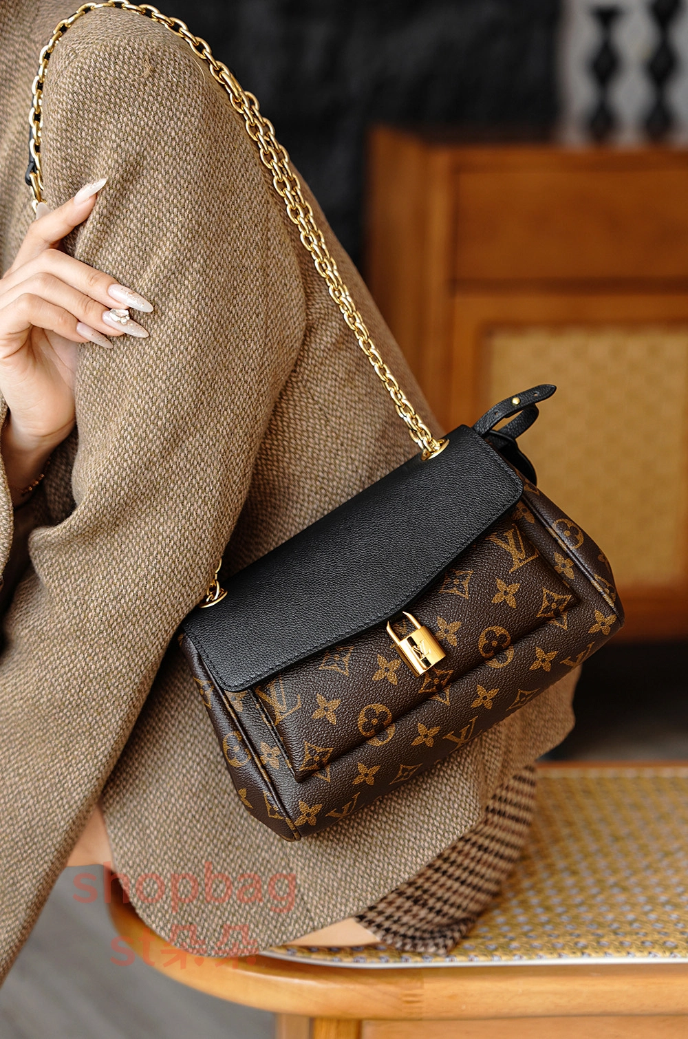 高仿包包 LV Saint-Germain BB 老花 斜挎單肩 鏈條包 M26398 20 LV Saint Germain BB