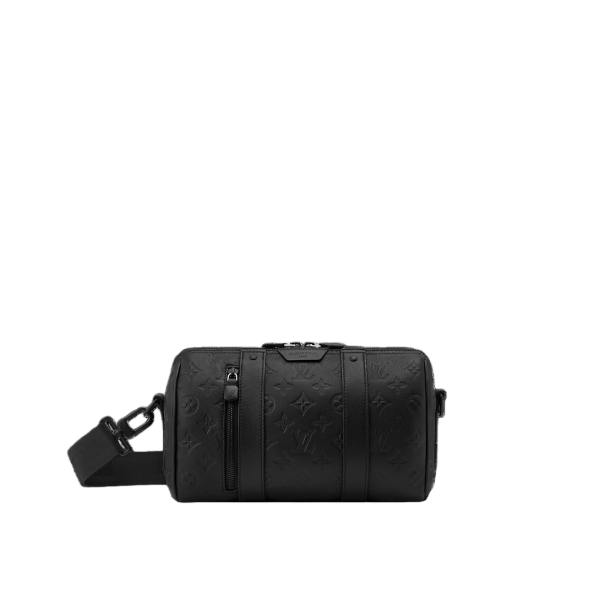 頂級a貨 LV City Keepall 黑色 壓花男女通用旅行包 M26750