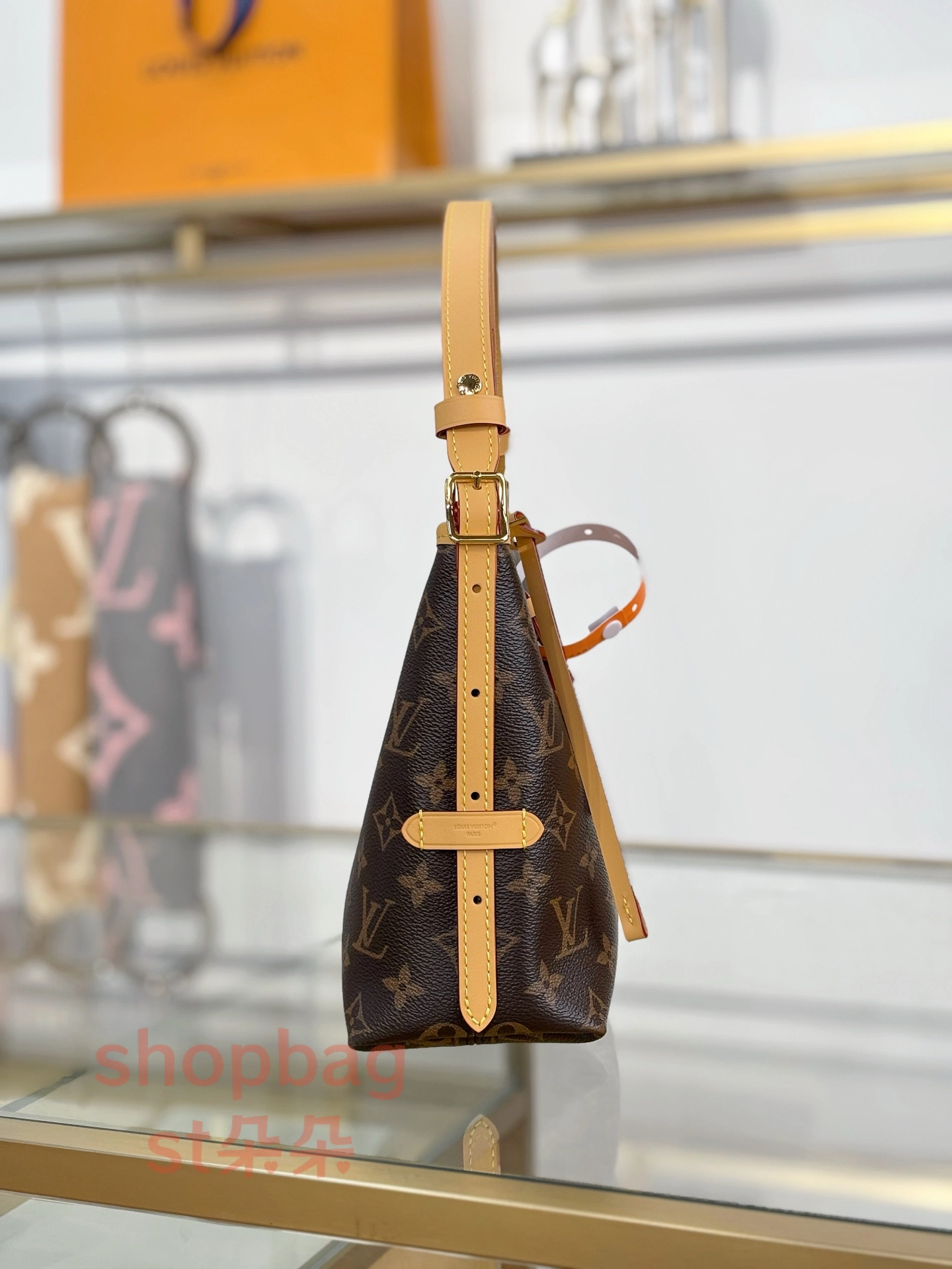 高仿精品包 LV CarryAll East West 新款 橫板 老花 購物袋 m28101 7 LV新款横板购物袋